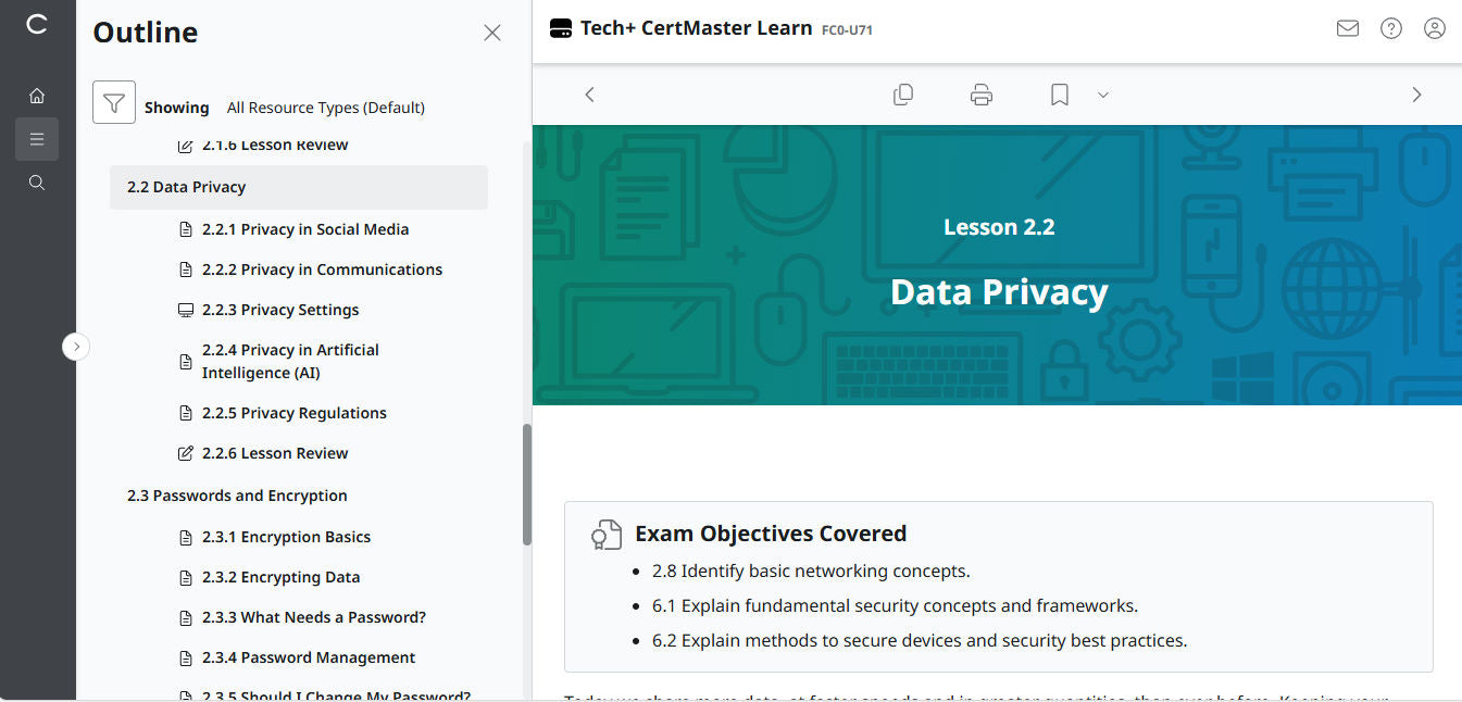 TestOut Security Pro สำหรับ Security+ (SY0-701) - ใบอนุญาตรายบุคคล (เข้าใช้งาน 3 เดือน)