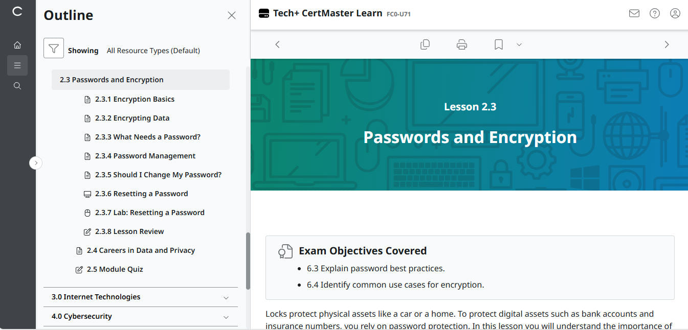 TestOut Security Pro สำหรับ Security+ (SY0-701) - ใบอนุญาตรายบุคคล (เข้าใช้งาน 3 เดือน)