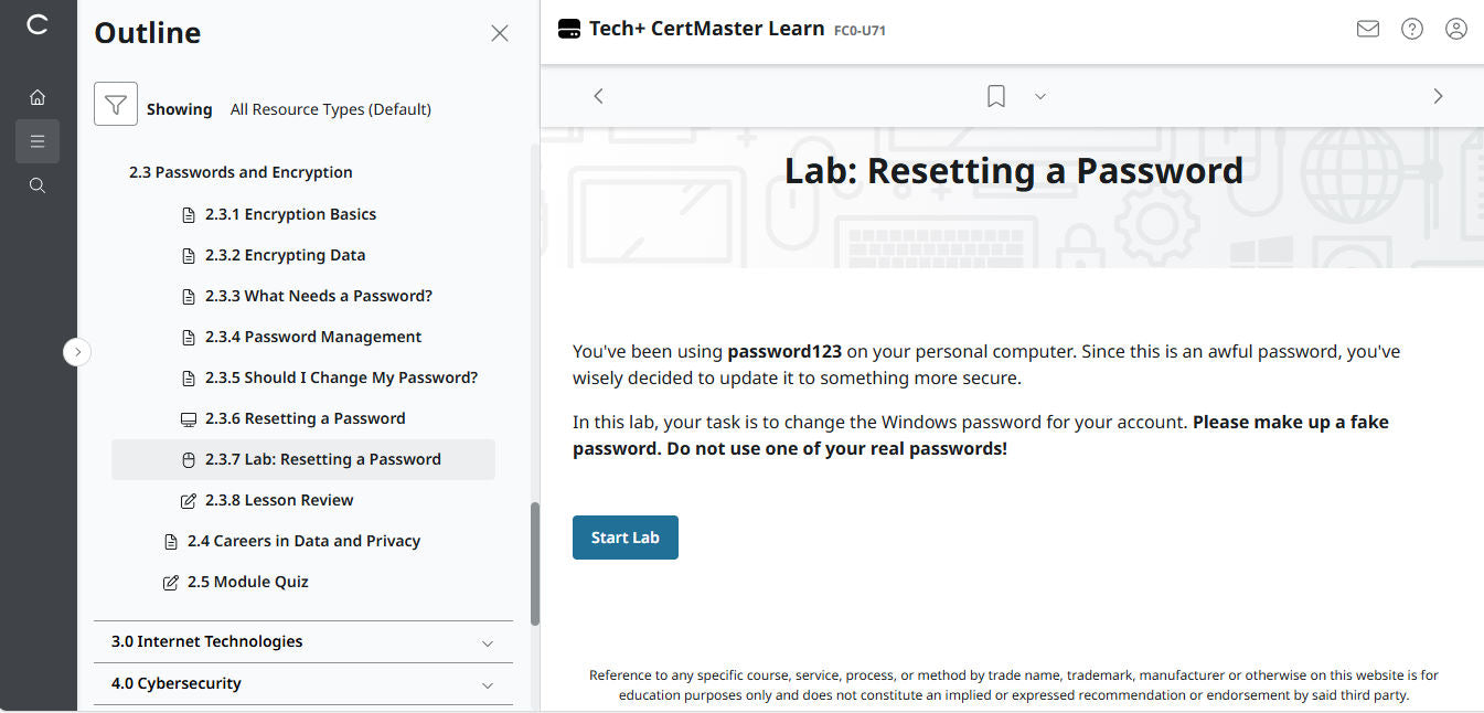 TestOut Security Pro สำหรับ Security+ (SY0-701) - ใบอนุญาตรายบุคคล (เข้าใช้งาน 3 เดือน)