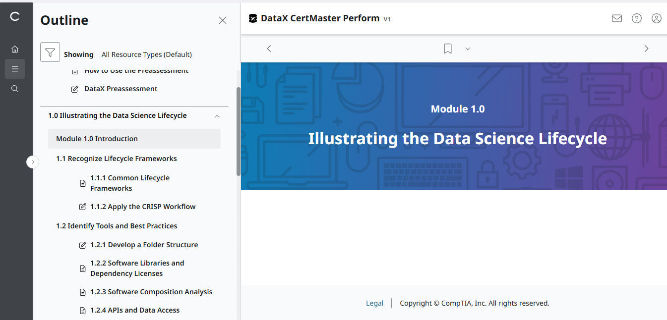 CompTIA DataX CertMaster Perform (V1) - สิทธิ์เข้าใช้งาน 2 เดือน! (🛒ข้อเสนอพิเศษ)