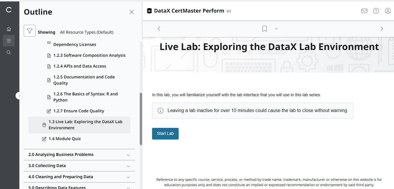 CompTIA DataX CertMaster Perform (V1) - สิทธิ์เข้าใช้งาน 2 เดือน! (🛒ข้อเสนอพิเศษ)