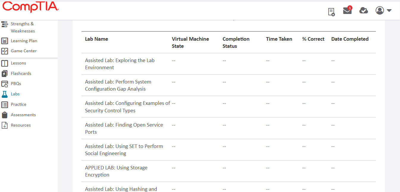 Hot Deal ! CompTIA Security+ CertMaster Learn + Labs (SY0-701) (3 Months)