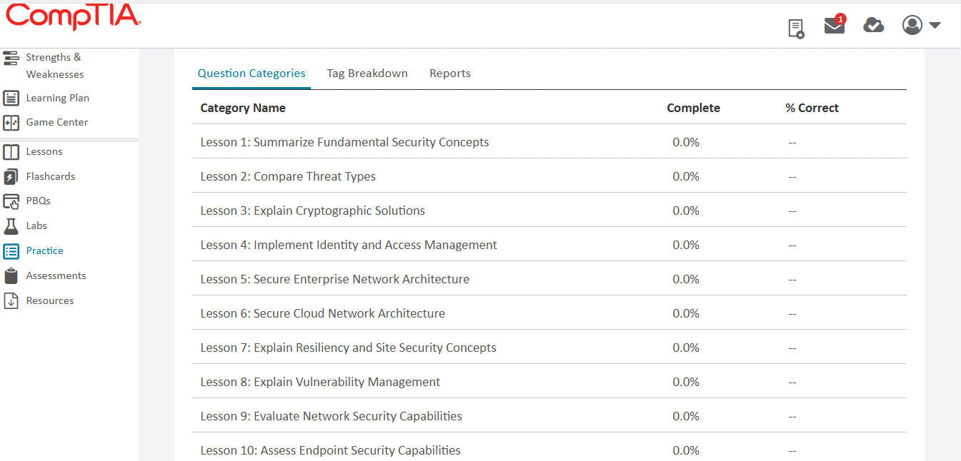 Hot Deal ! CompTIA Security+ CertMaster Learn + Labs (SY0-701) (3 Months)