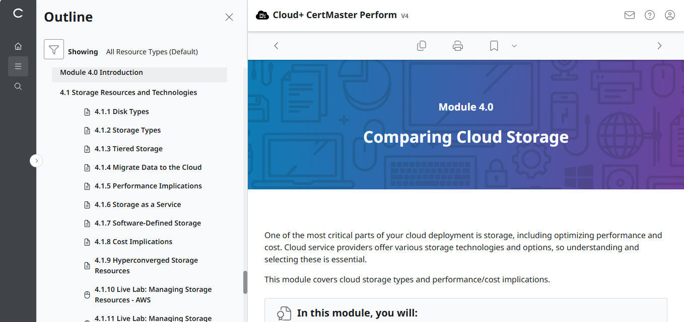🛒ข้อเสนอพิเศษ - CompTIA Cloud+ CertMaster Perform (CV0-004) – สิทธิ์เข้าใช้งาน 3 เดือน