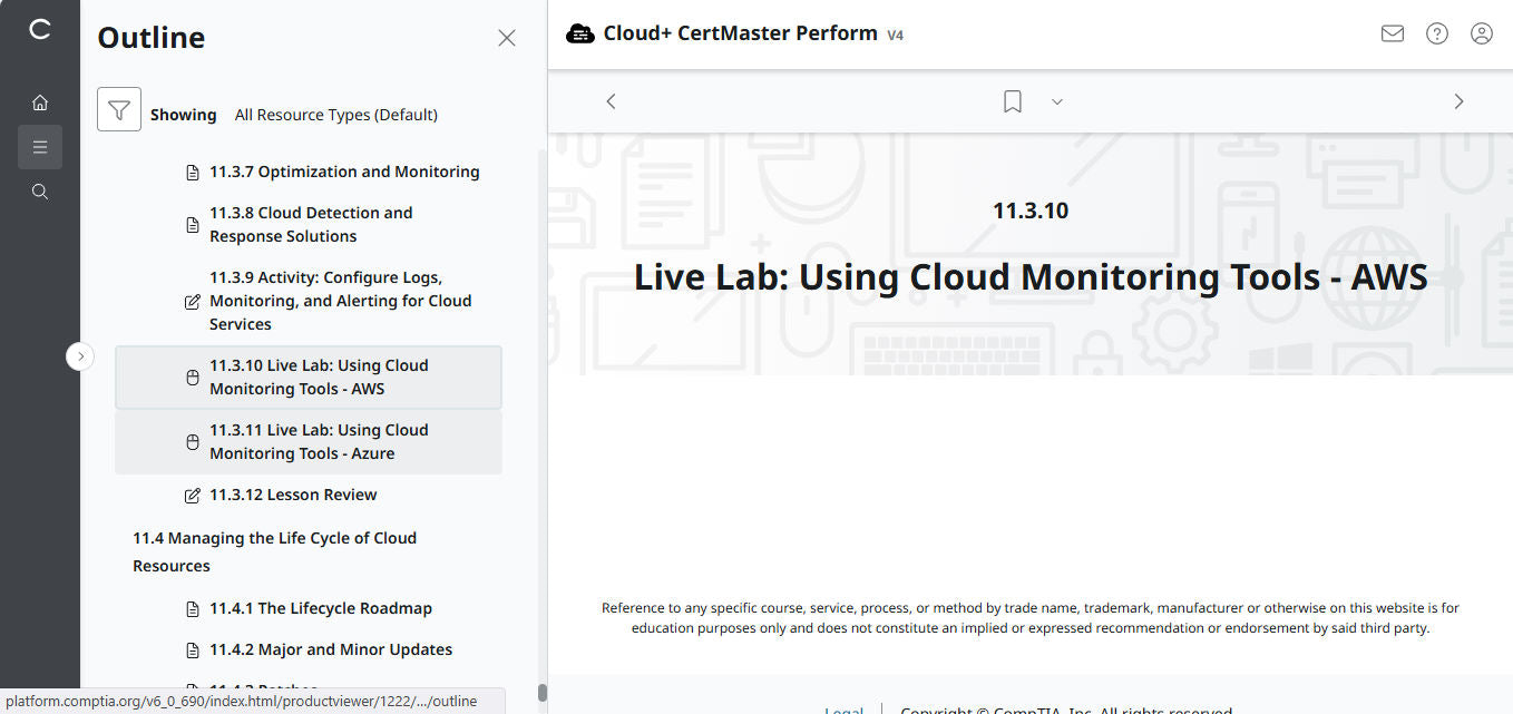 🛒ข้อเสนอพิเศษ - CompTIA Cloud+ CertMaster Perform (CV0-004) – สิทธิ์เข้าใช้งาน 3 เดือน