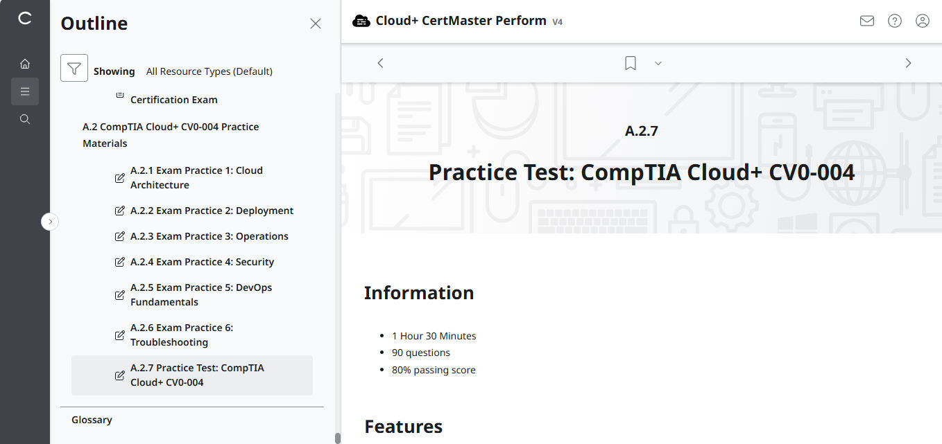 🛒ข้อเสนอพิเศษ - CompTIA Cloud+ CertMaster Perform (CV0-004) – สิทธิ์เข้าใช้งาน 3 เดือน