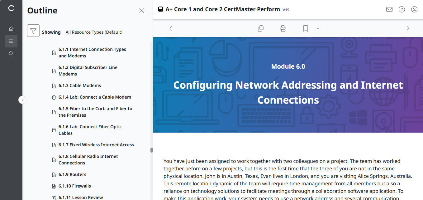 CompTIA A+ Core 1 &amp; 2 CertMaster Perform (V15) (เข้าใช้งาน 4 เดือน) (🛒ข้อเสนอพิเศษ)