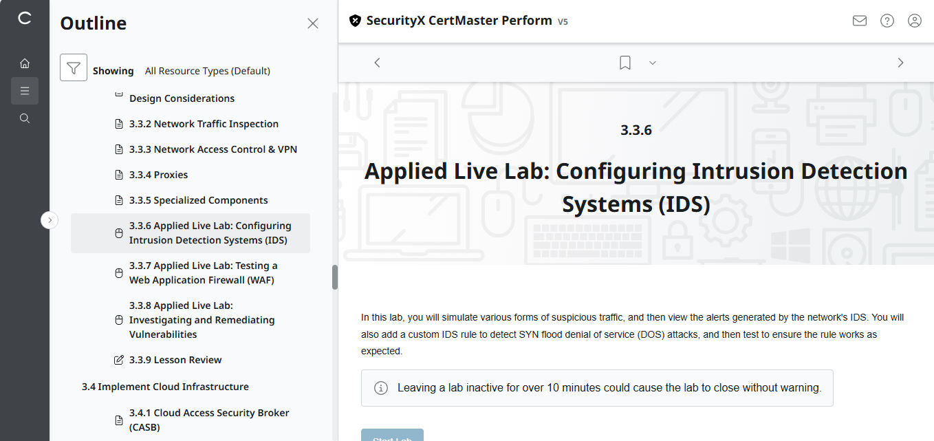 CertMaster Perform สำหรับ CompTIA SecurityX (CASP+) CAS-005 สิทธิ์เข้าใช้งาน 3 เดือน (🛒ข้อเสนอพิเศษ) 