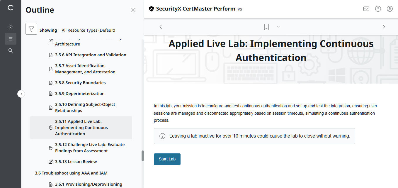 CertMaster Perform สำหรับ CompTIA SecurityX (CASP+) CAS-005 สิทธิ์เข้าใช้งาน 3 เดือน (🛒ข้อเสนอพิเศษ) 