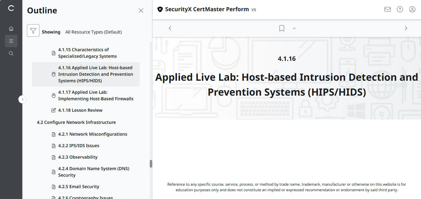 CertMaster Perform สำหรับ CompTIA SecurityX (CASP+) CAS-005 สิทธิ์เข้าใช้งาน 3 เดือน (🛒ข้อเสนอพิเศษ) 