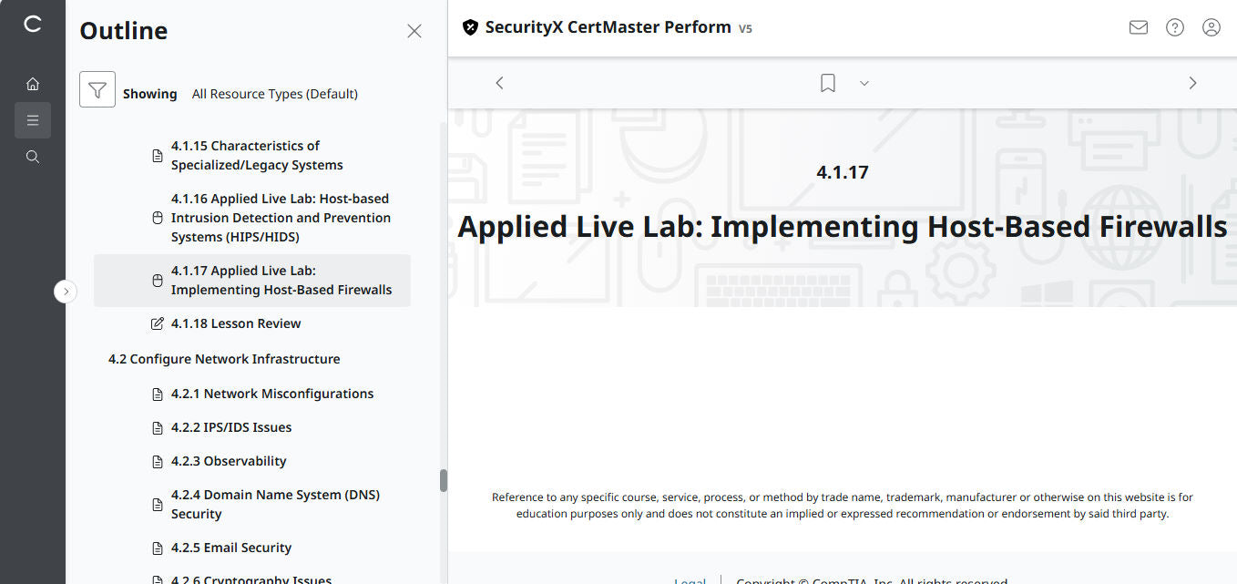 CertMaster Perform สำหรับ CompTIA SecurityX (CASP+) CAS-005 สิทธิ์เข้าใช้งาน 3 เดือน (🛒ข้อเสนอพิเศษ) 