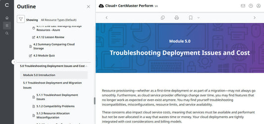 CompTIA Cloud+ CertMaster Perform (CV0-004) – สิทธิ์เข้าใช้งาน 3 เดือน (🛒ข้อเสนอพิเศษ)